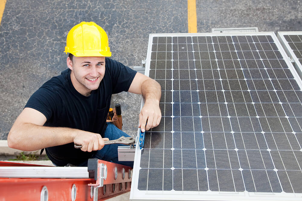 Solar panels for business use, promoting sustainability